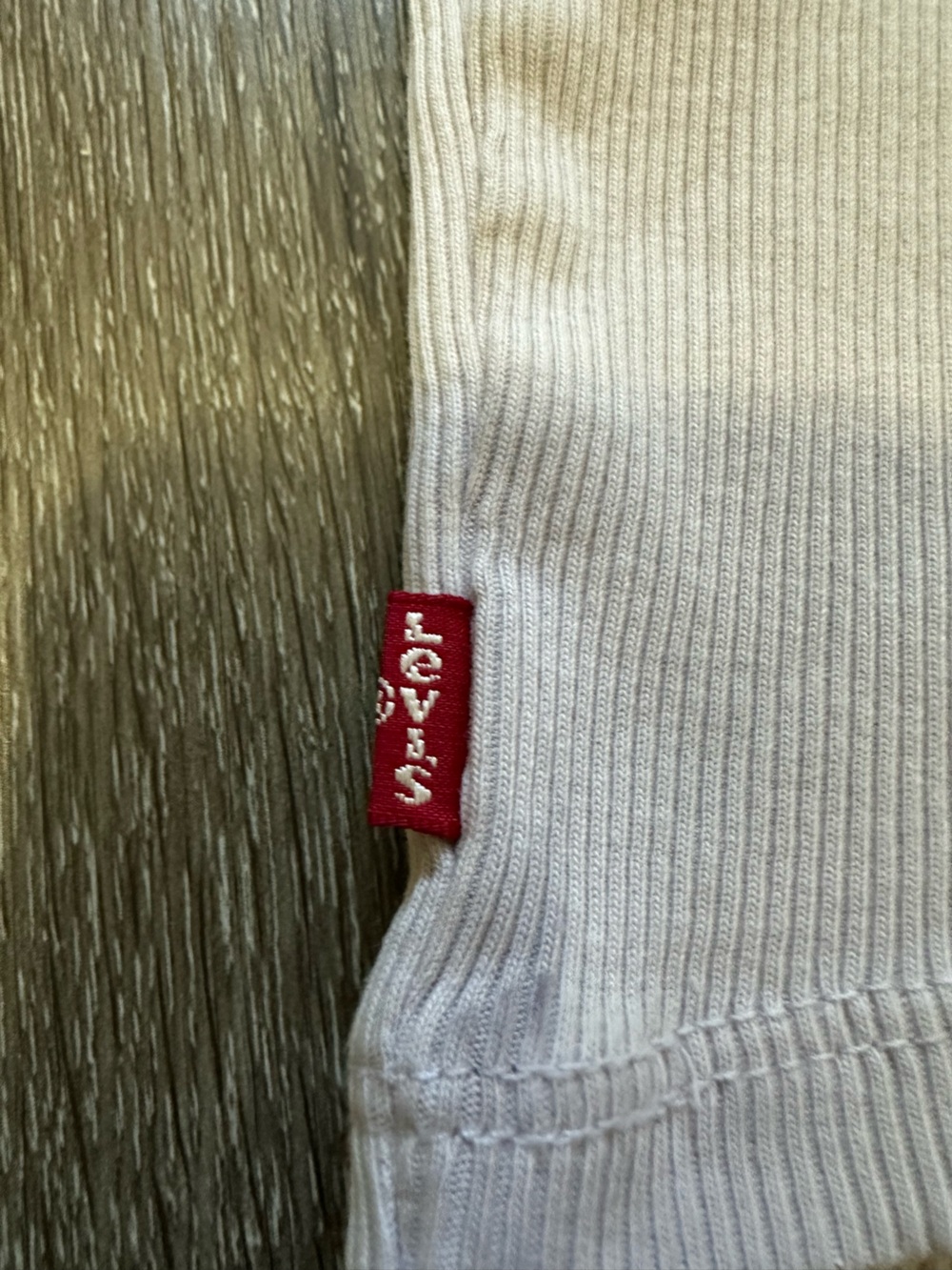 Levi's Ribbed Tank Top - Light Cream - Picture 5 of 6
